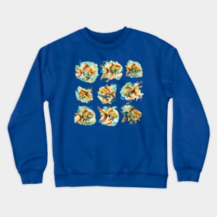 Goldfish Parade Crewneck Sweatshirt